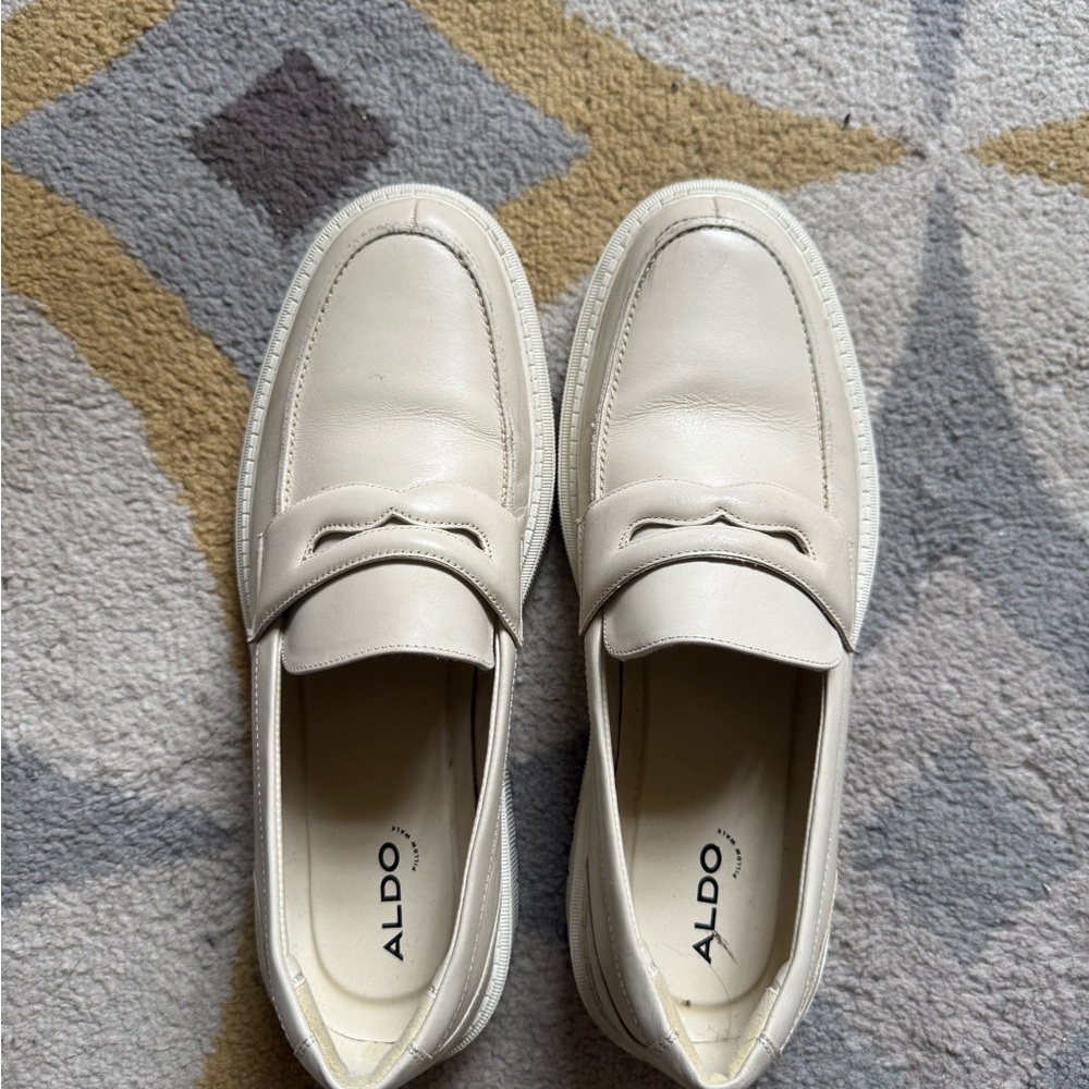 Aldo Men's Cream Loafers